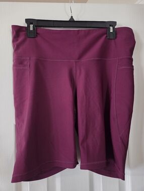 Burgandy Bike Shorts